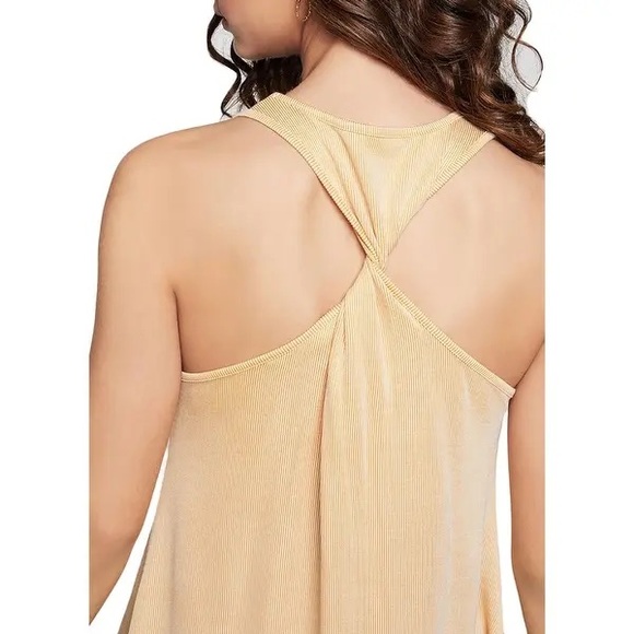 NWOT BCBGeneration Ribbed Knit Twist Back Tank - Picture 4 of 9